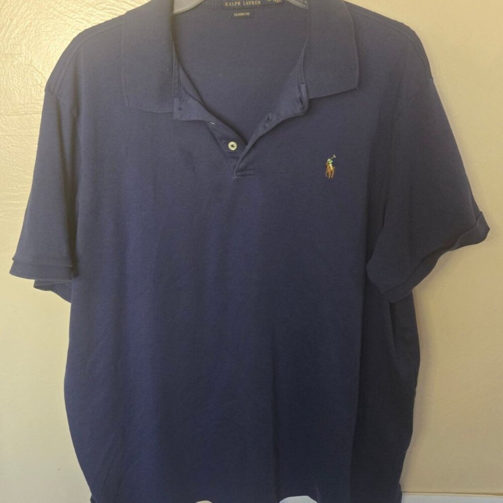 Men's Polo Ralph Lauren Classic Fit Soft Cotton Knit Polo Sz XL Preppy